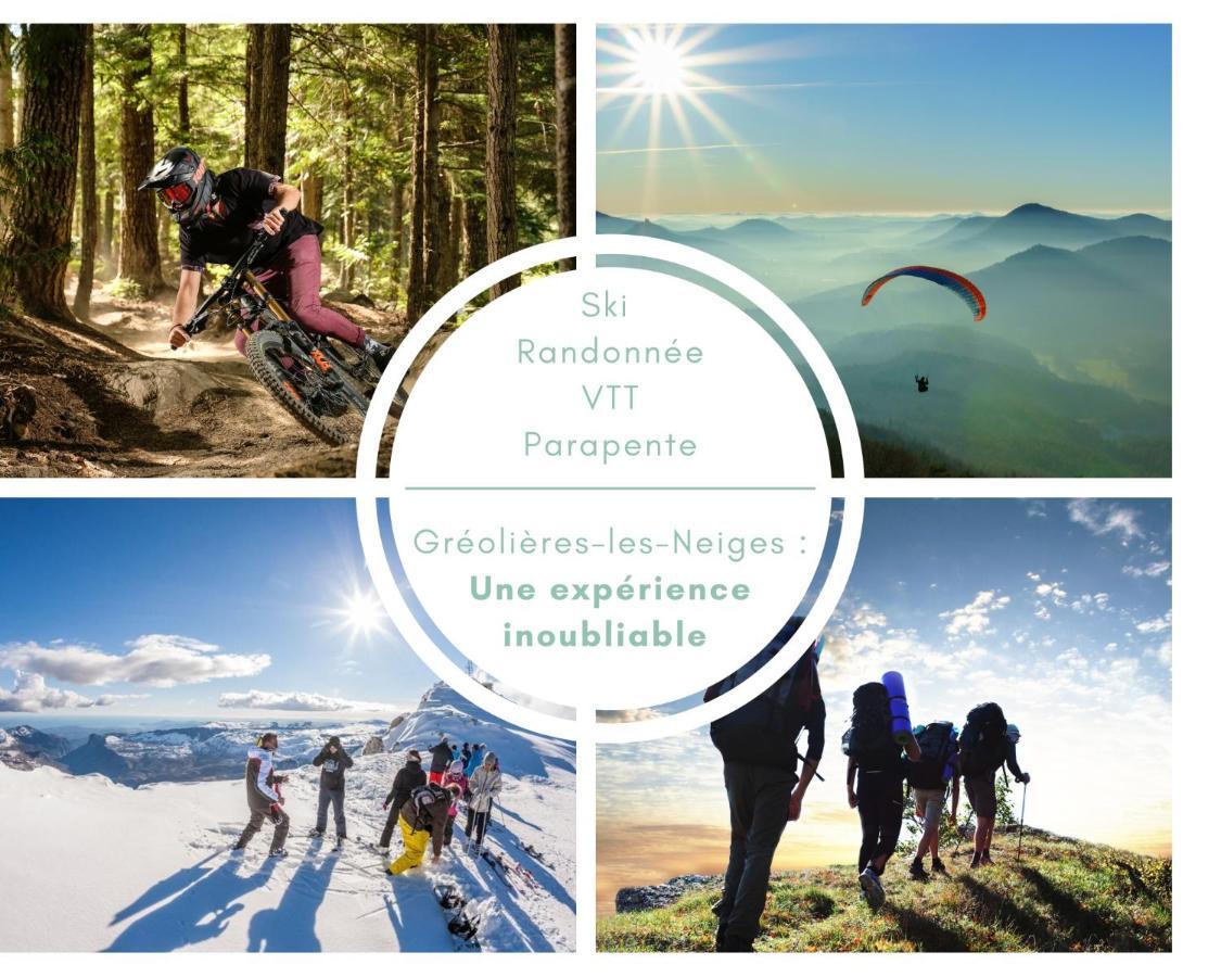 U061 - Grand Studio Renove - Vue Montagne Greolieres Esterno foto